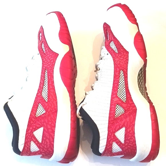 AIR Jordan Men's 11X1 Retro Low IE Gym Red/White Sneakers Size 10.5 - Picture 7 of 13